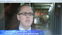 Bundesvorsitzender Eigenthaler im ARD-Interview