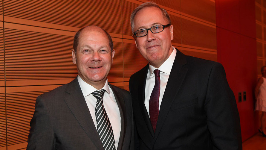 Finanzminister Olaf Scholz und DGST-Chef Thomas Eigenthaler